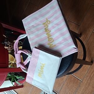 🩷🤍Mommy + Mini Structured Totes